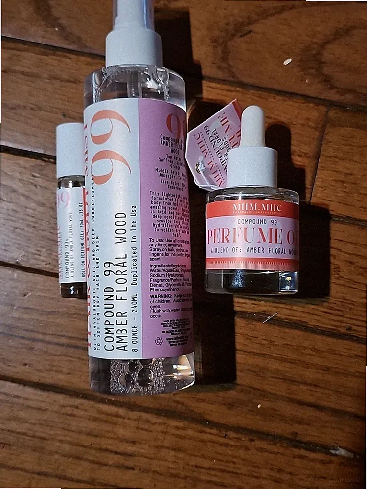 Miim.Miic #99 AMBER Floral Wood Perfume Oil & Roll On & Hair And Body Mist