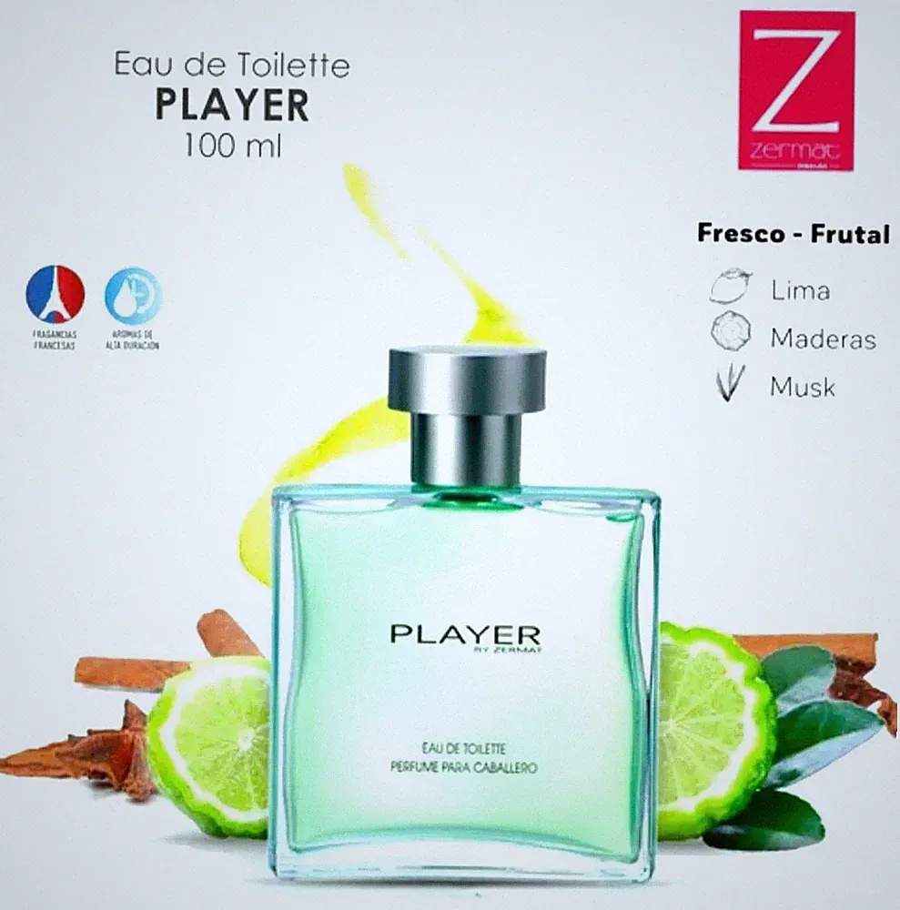 Player Eau De Toilette 3.38 Fl. Oz by Zermat y Desodorante Roll-on Player