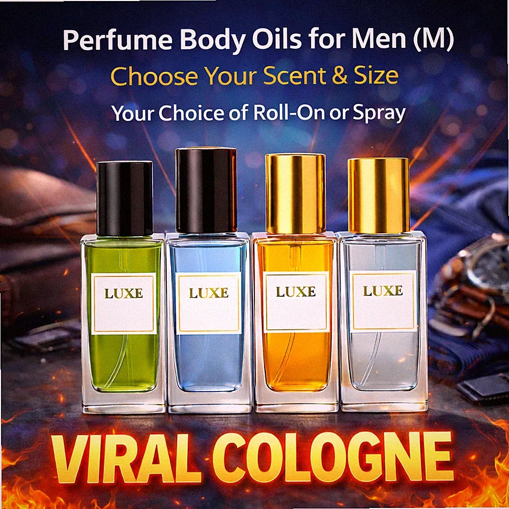 Viral Cologne Fragrance Oils for Men (M) – Choose Your Scent | Roll-On or Spray